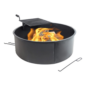 Customized Garden Patio Used  36" Metal Campfire Ring with Rotating Detachable Cooking Grate