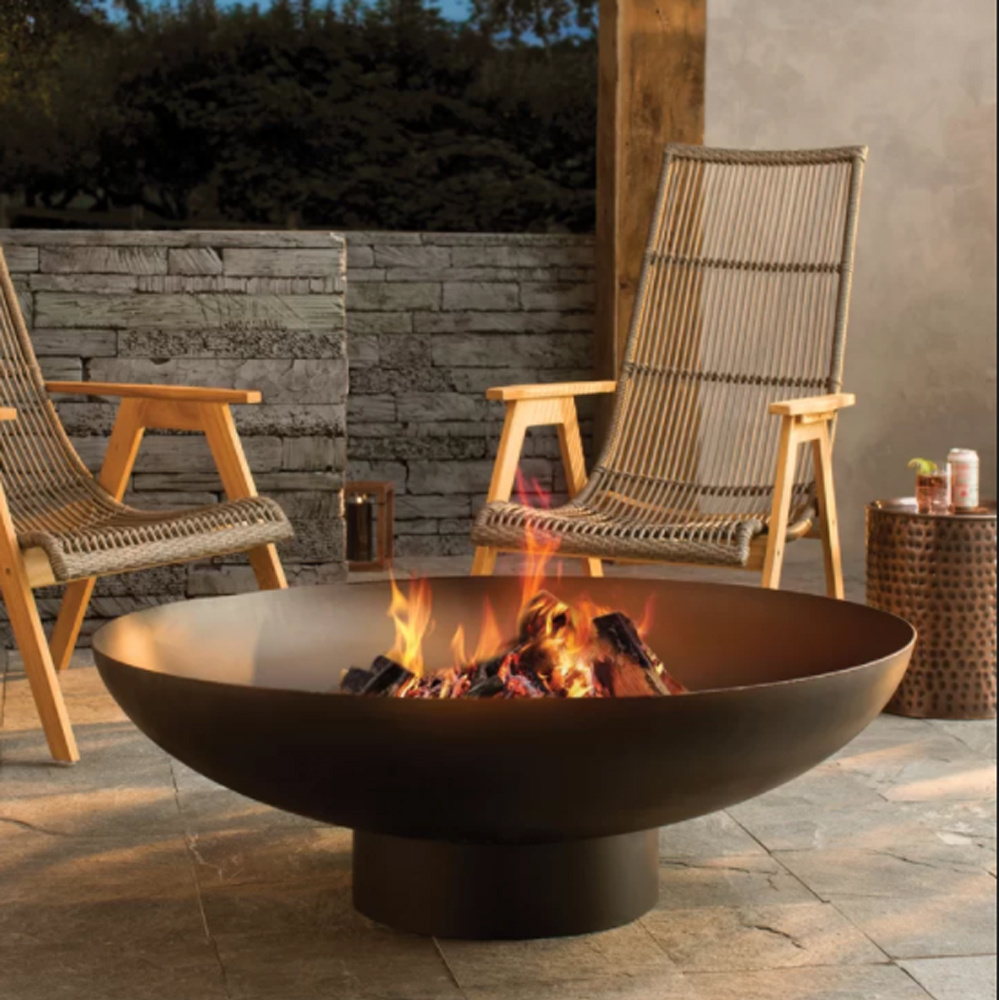 Customized Vuurkorven ISO9001 Certificate Outdoor Natural Rust Fire And Water Bowl