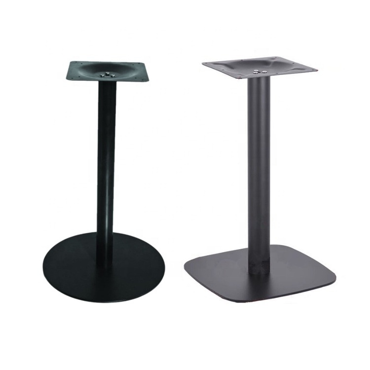 Metal Table Base Industrial Desk Office Marble Pedestal Meeting Powder Coated  Carbon Steel  Restaurant Dining Table Bases