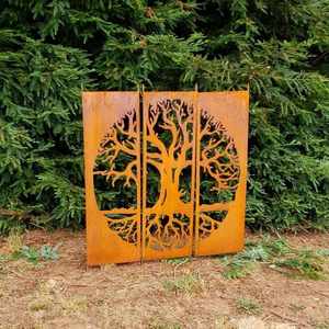 Garden Screen Panels Outdoor Decorative Corten Steel Garden Privacy Screen