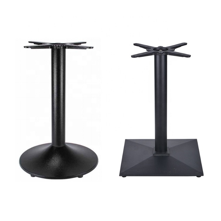 Cast Iron Table Base Custom Wholesale Pedestal Furniture Legs Cast Iron Crossed Round Coffee Dining Bar Metal Table Base