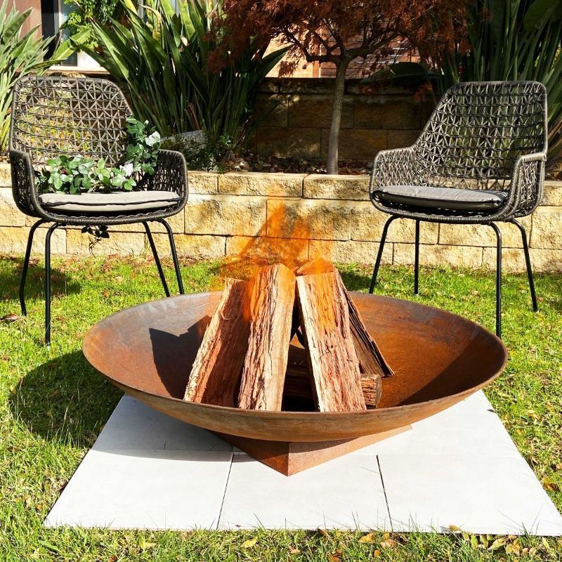 Assembled Fire Pit Big Amazing Design Backyard Bonfire Barbecue Grill Barrel Outdoor Metal Bon Fire Pit