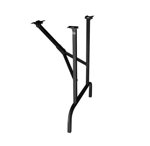 Wholesale Black Color Metal Long Farmhouse Banquet Round Iron Foldable Table Legs