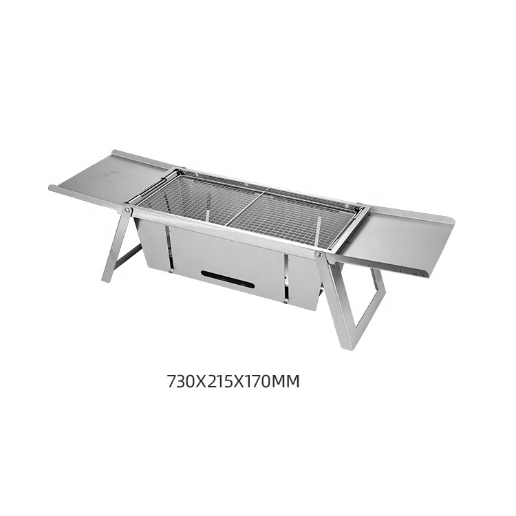 Customized Professional Barbecue Charcoal With Grill Stainless Steel Hot Sale Outdoor Foldable Tabletop Charcoal Bbq Grills