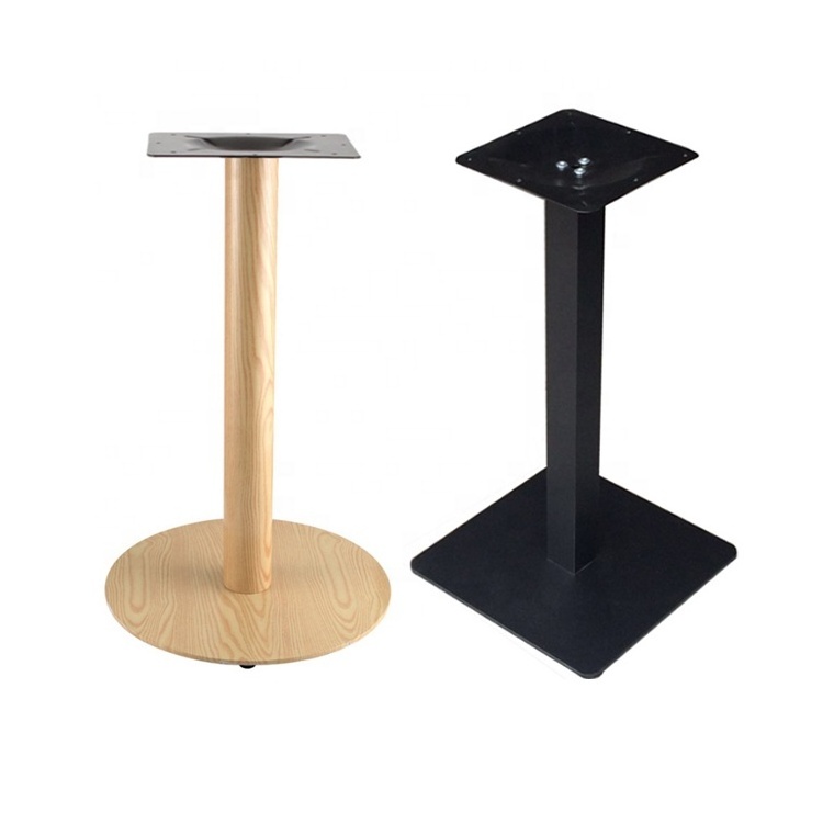 Metal Table Base Industrial Desk Office Marble Pedestal Meeting Powder Coated  Carbon Steel  Restaurant Dining Table Bases