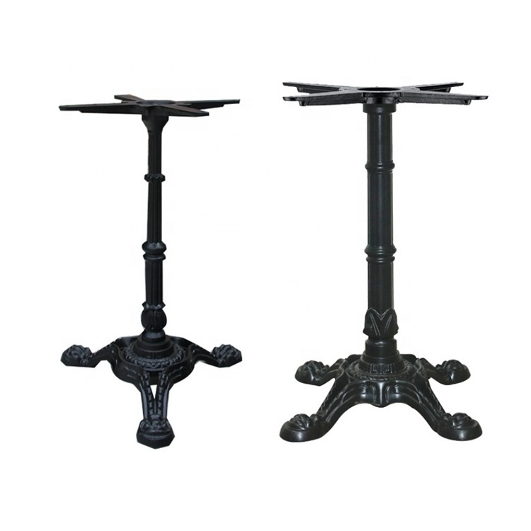 Cast Iron Table Base Custom Wholesale Pedestal Furniture Legs Cast Iron Crossed Round Coffee Dining Bar Metal Table Base