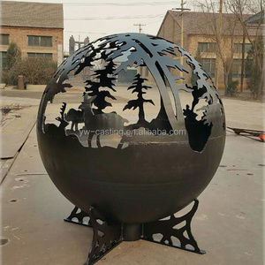 Professional Factory High Quality Deck Gas / Propane Sphere Globe Bon Fire Pit Balls