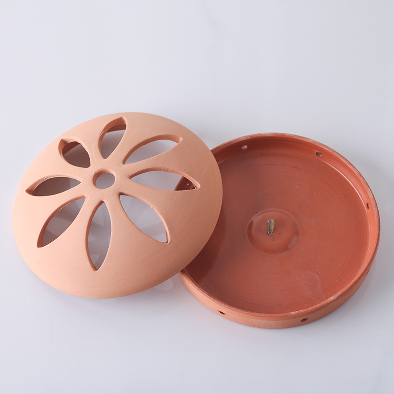 Wholesale Terracotta Anti Mosquito Clay Stand Incense Coil Holder For Mosquito Eradication