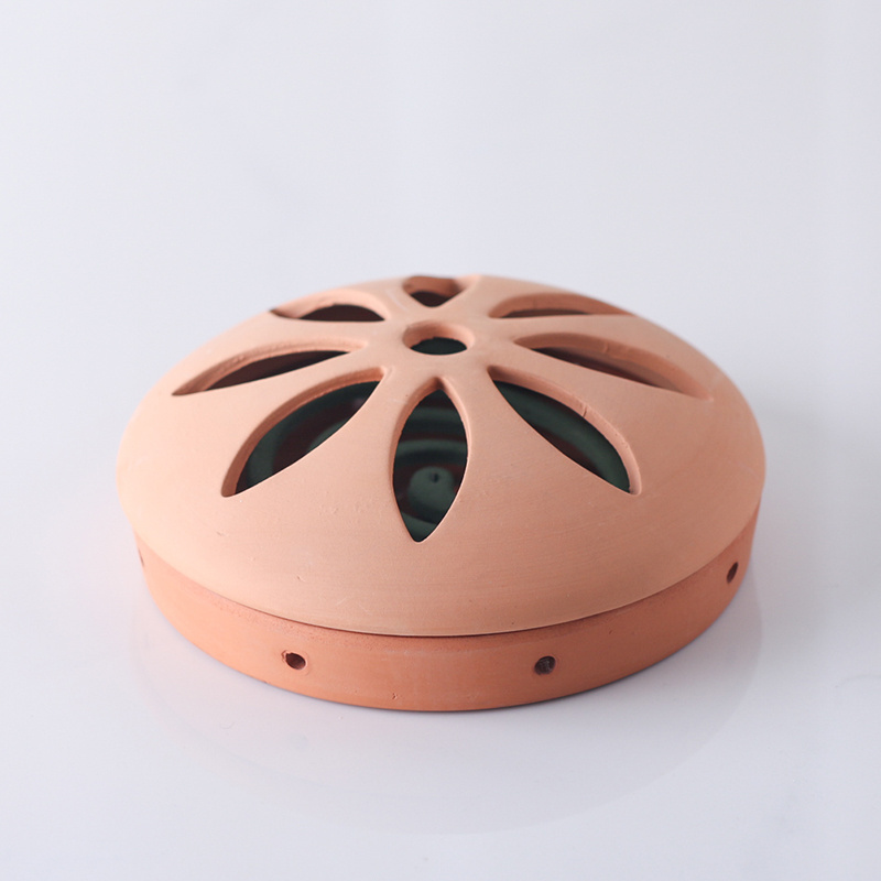 Wholesale Terracotta Anti Mosquito Clay Stand Incense Coil Holder For Mosquito Eradication