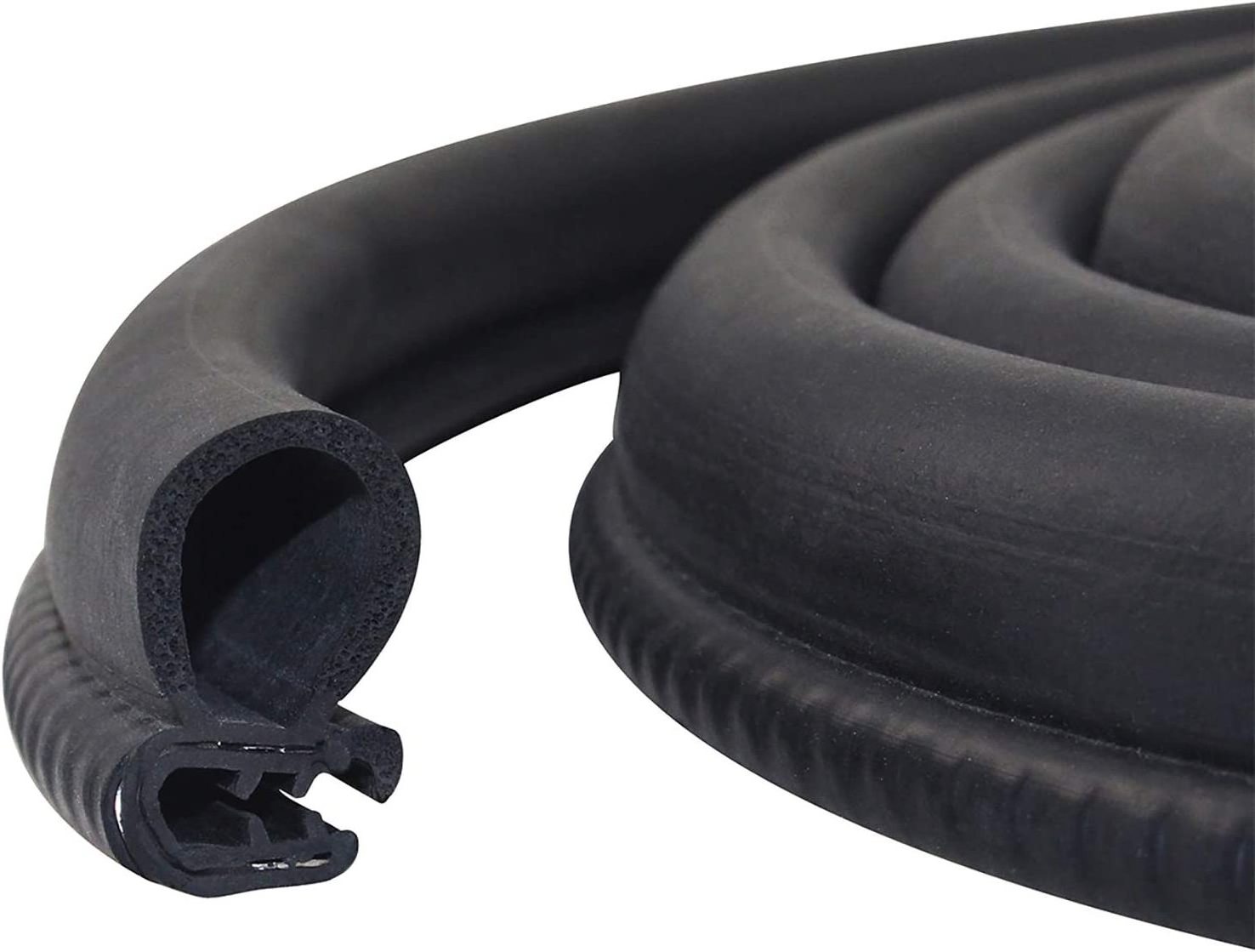 10Ft Car Door Seal Strip with Top Bulb PVC Plastic Trim with EPDM Rubber Seal Car Door Seal Strip Trim Rubber