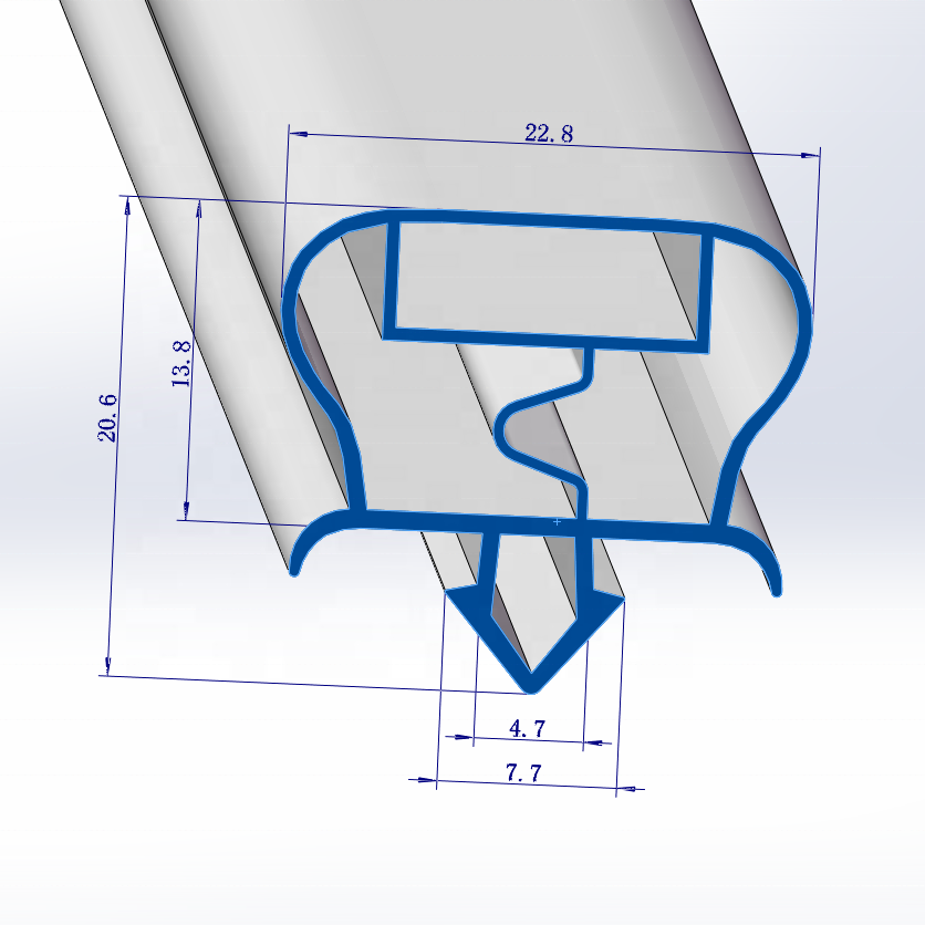 refrigerator door gasket with magnet strip freezer seal replacement