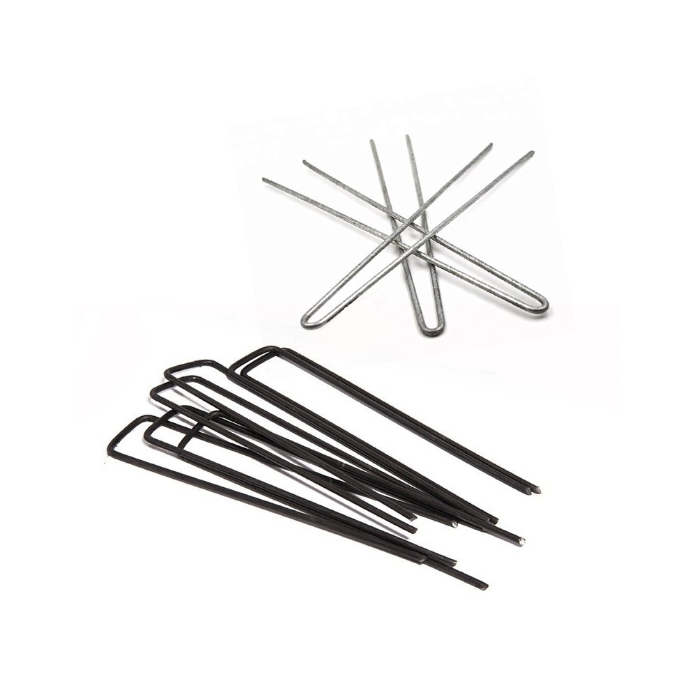 China Factory Wholesale U Shaped Galvanized Metal Pins Nails For Cloth Turf Sod Artificial Grass Garden Landscape Staples