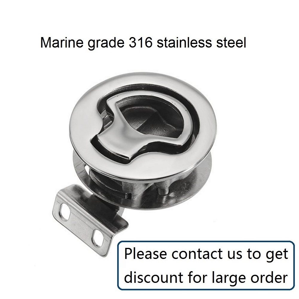 Stainless Steel 316 Marine Boat Deck Hatch Flush Pull Latch Lifting Ring Handle