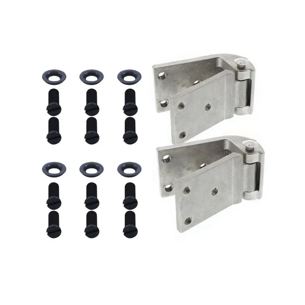 Casting Spare Body Parts Rear Side Aluminum Weld On Door Hinge Ramp Gate For Container Bodytrailer Truck Doors Cast Hinges