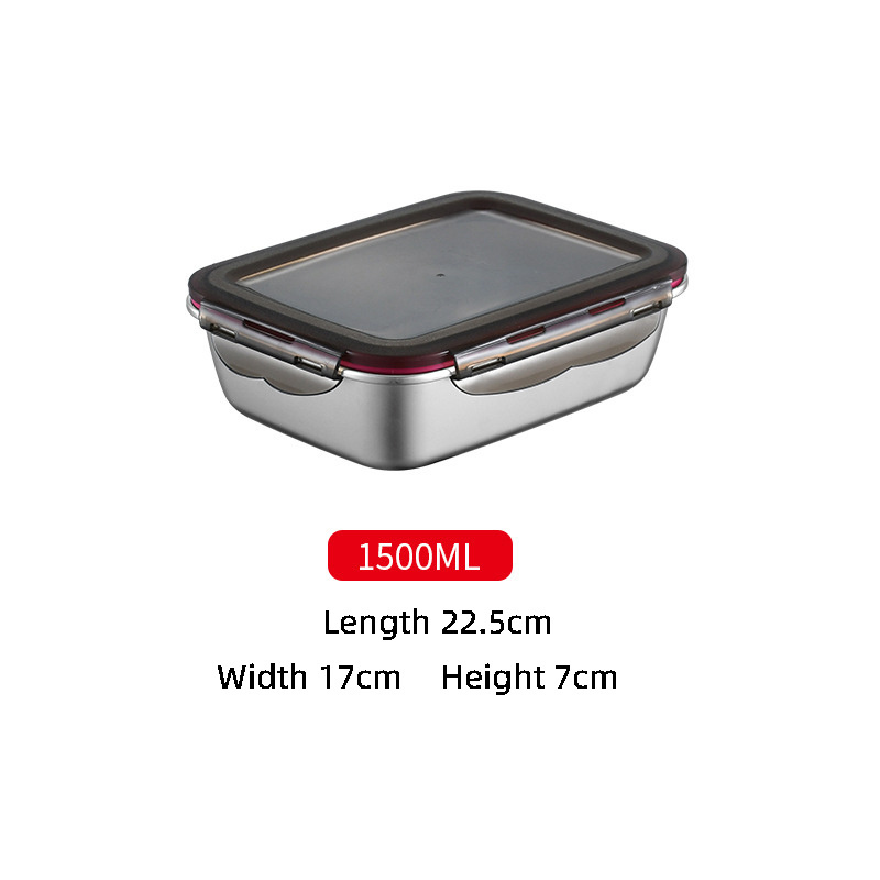 Stainless Steel Food Storage Containers with Lids,Leakproof Bento Lunch Box Containers,Airtight Bento Boxes Stackable