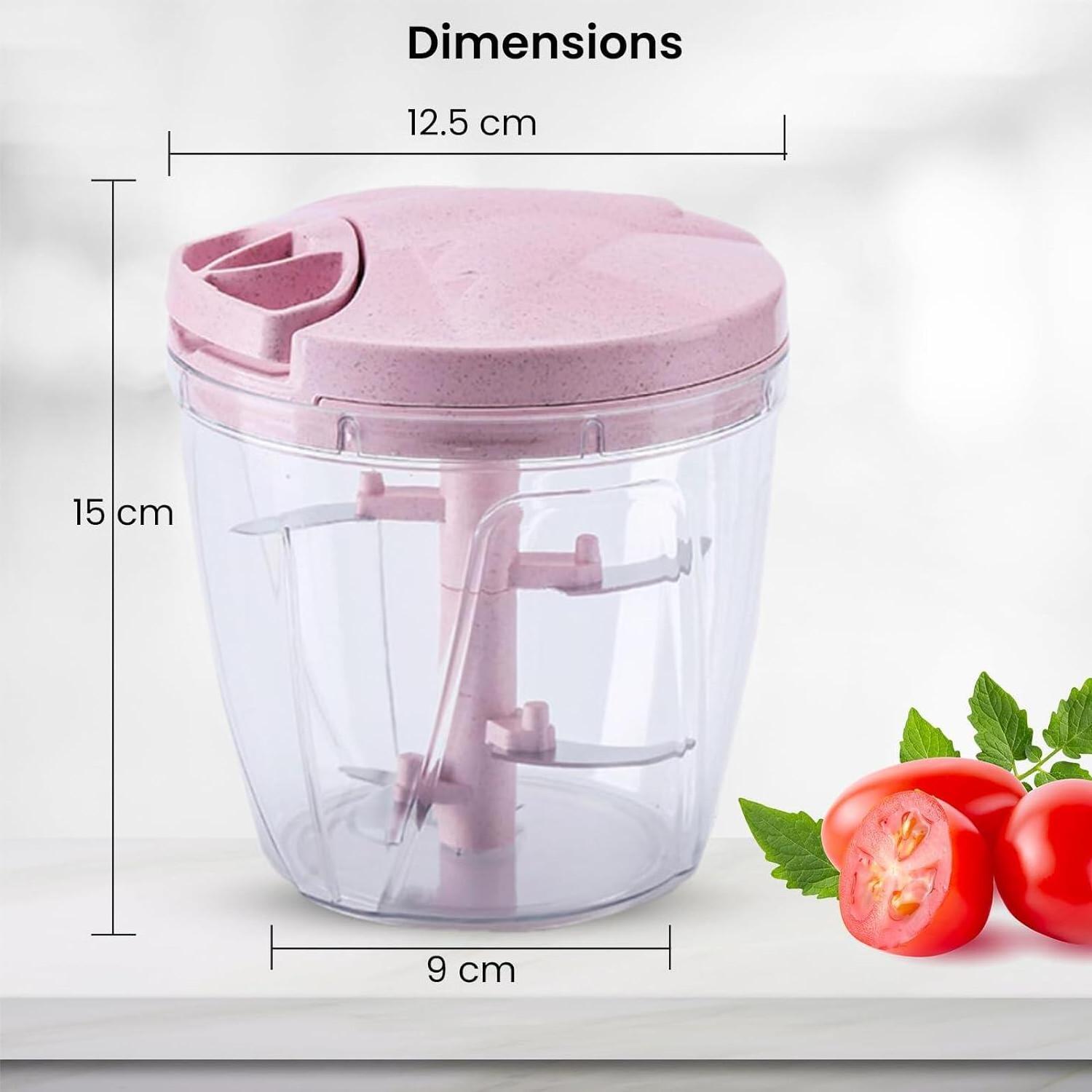 Manual Vegetable Chopper Easy Hand Pull String Mincer Cutter BPA Free Food Safe Material