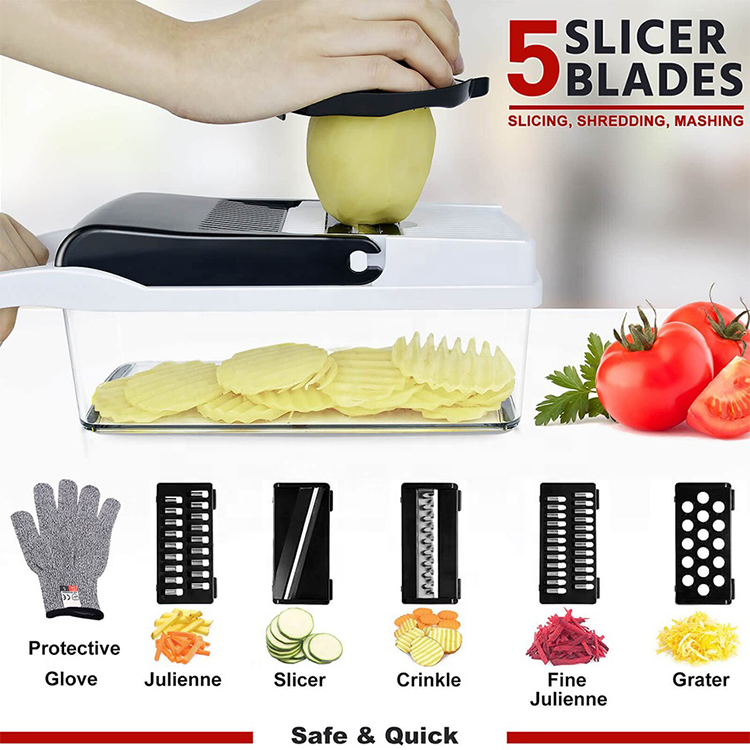 2023 Top Seller Products High Quality Eco-friendly Kitchen Vegetable Cutter Manual Vegetable Cutter Onion Potato Slicing Tools