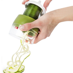 Kitchen Gadget Set Handheld Spiralizer Vegetable Slicer 3 in 1Veggie Spiral Cutter Zucchini Noodle Maker Spiral Slicer for Salad