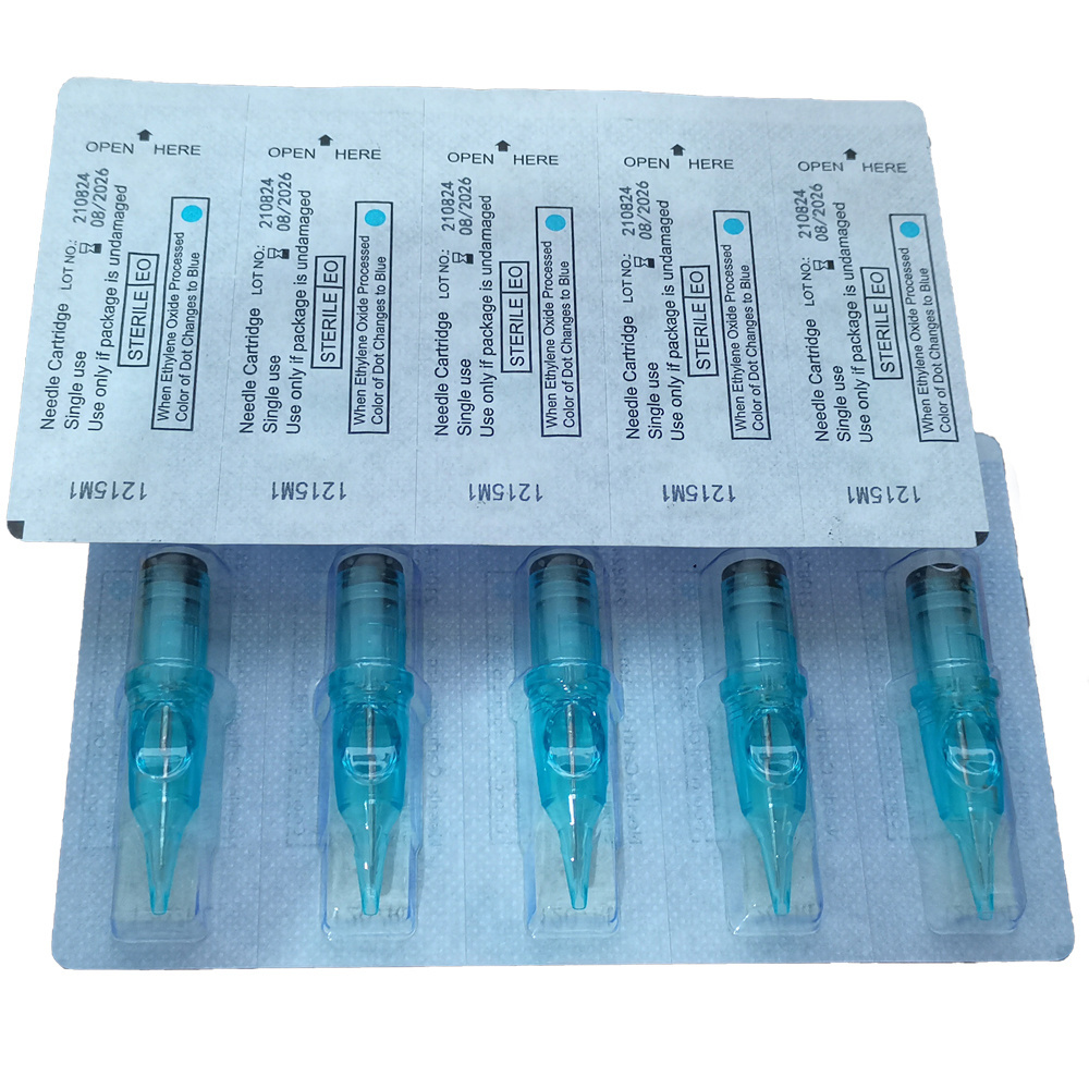 hot sale Blue color OEM  Premium cartridge needle tattoo disposable professional