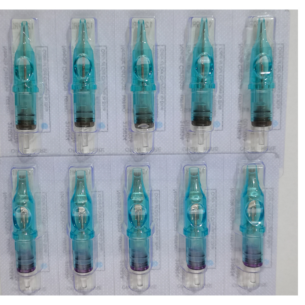 hot sale Blue color OEM  Premium cartridge needle tattoo disposable professional