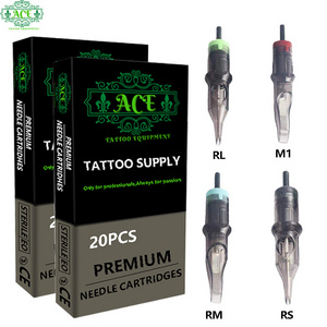 ACE Brand Cartridge Needle Tattoo Membrane system disposable sterilized Tattoo PenMachine Needle for tattoo artist