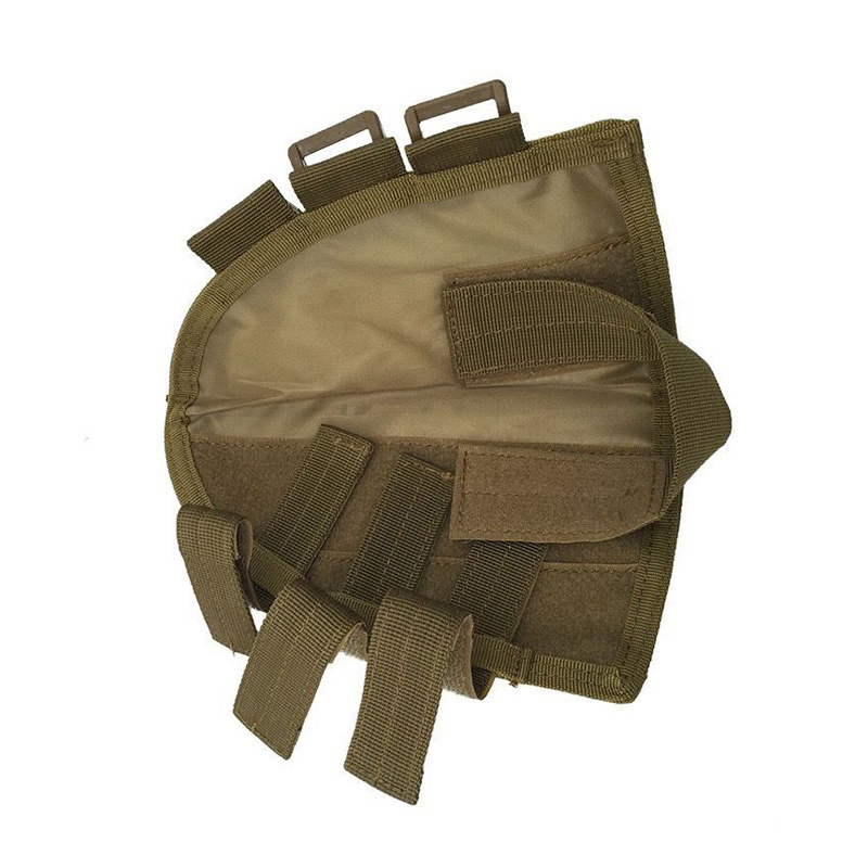 Tactical Buttstock Cheek Rest Pouch Cartridge Holder Hunting Pouch