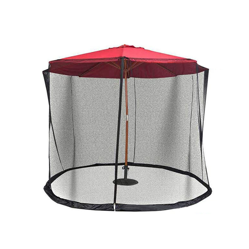 Patio Umbrella Mosquito Netting Curtains Outdoor Mesh Mosquito Net Universal Tent Canopy Umbrella Net with Zipper