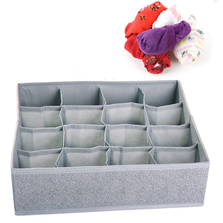 Foldable Sock Organizer Underwear Drawer Organizer with Divider