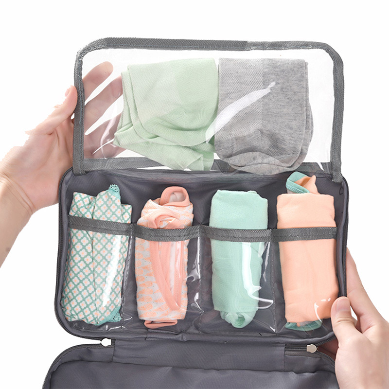 Foldable Luggage Travel Organizers Toiletry Packing Cube Bra Underwear Storage Bag