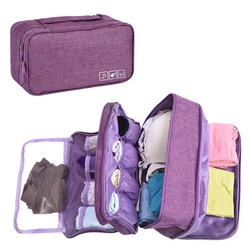 Foldable Luggage Travel Organizers Toiletry Packing Cube Bra Underwear Storage Bag