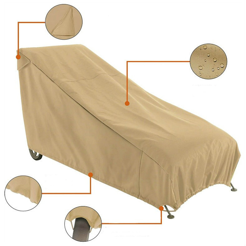 Heavy Duty Outdoor Chaise Lounge Covers Furniture Covers Waterproof Patio Lounge Chair Cover