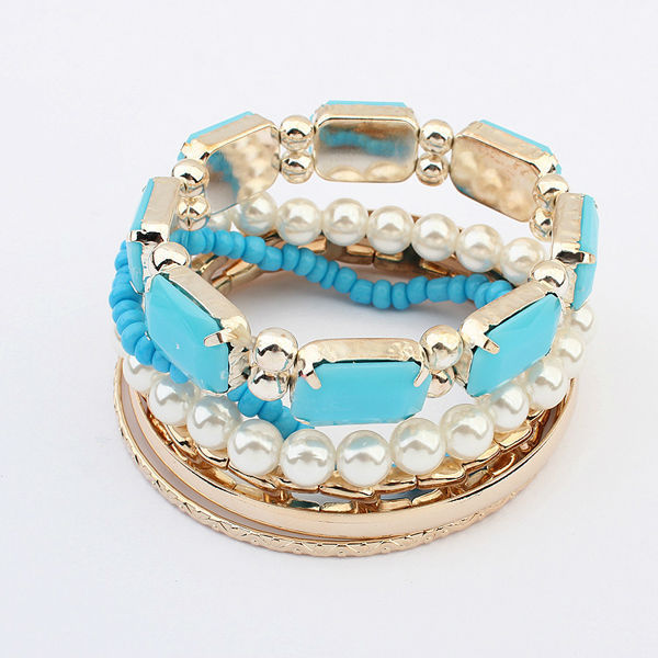 Resin jewelry bulk cheap hot sale alibaba in russian gold pearl bangles latest designs bali style bracelet PB1831