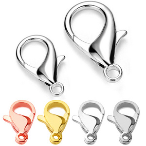 316L Stainless Steel Lobster Claw Clasp, DIY Chain Jewelry Findings Making Accessories