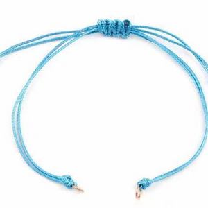 DIY Jewelry Making Wax Cord Bracelet Findings with Stainless Steel Jump Rings Semi-Finished Handmade String Braided Part