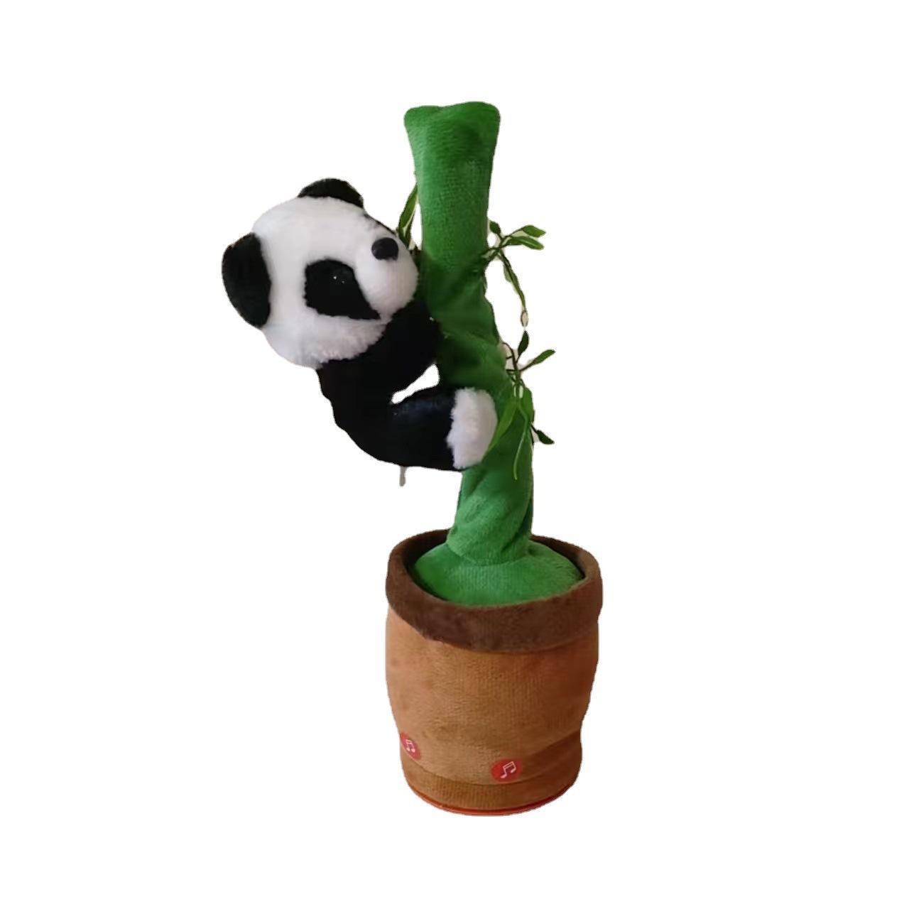 Allogogo  Electronic Plush Toy Climbing Stump Series Sloth Monkey Panda Singing And Dancing Plush Toy Stuffed Animals Toys