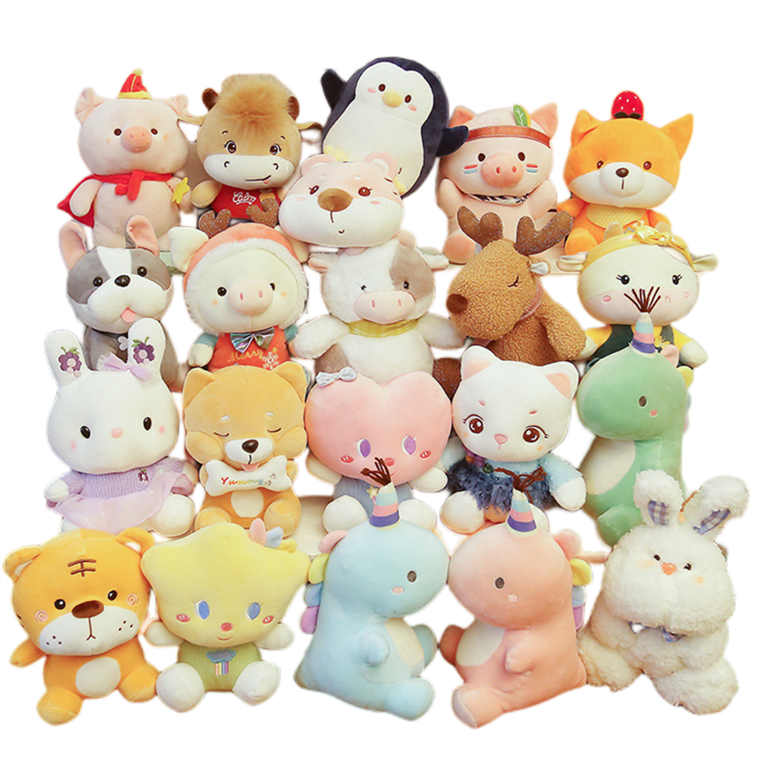 Allogogo CPC Cartoon Stuffed Animal Toys Kids Party Wedding Decor Gifts Rabbit Dolls Teddy Bear plush toys for Claw Machine