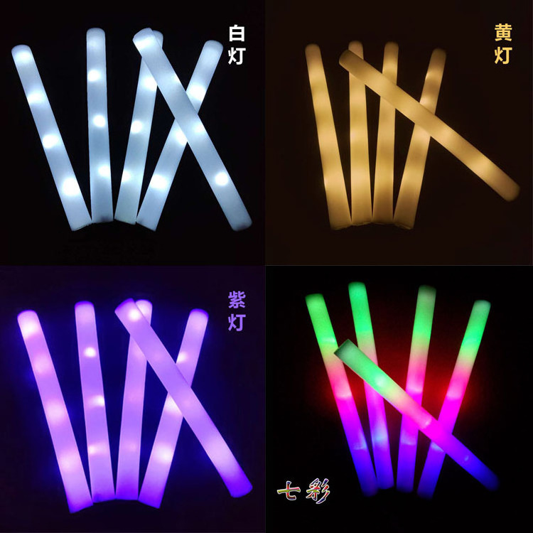 Allogogo Wholesale Colorful Flashing Light Up Toys Party Favor Glow In The Dark Foam Led Glow Sticks For Party