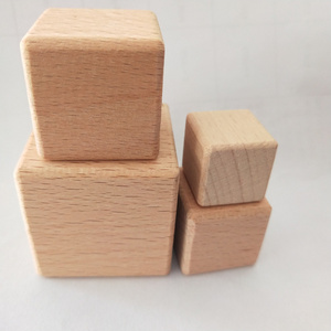 Wooden blocks children's toy building blocks math teaching aids DIY model puzzle Beech cubes