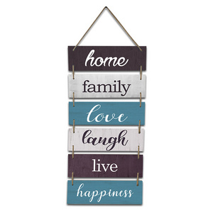 Amazon Customized Large Wall Hanging Sign Rustic Farmhouse Decor Family Love Laugh Live Happiness Long Wooden Letter Sign