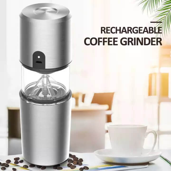 Portable Espresso Maker Easy Ues Portable Stainless Steel USB Electric Coffee Grinder