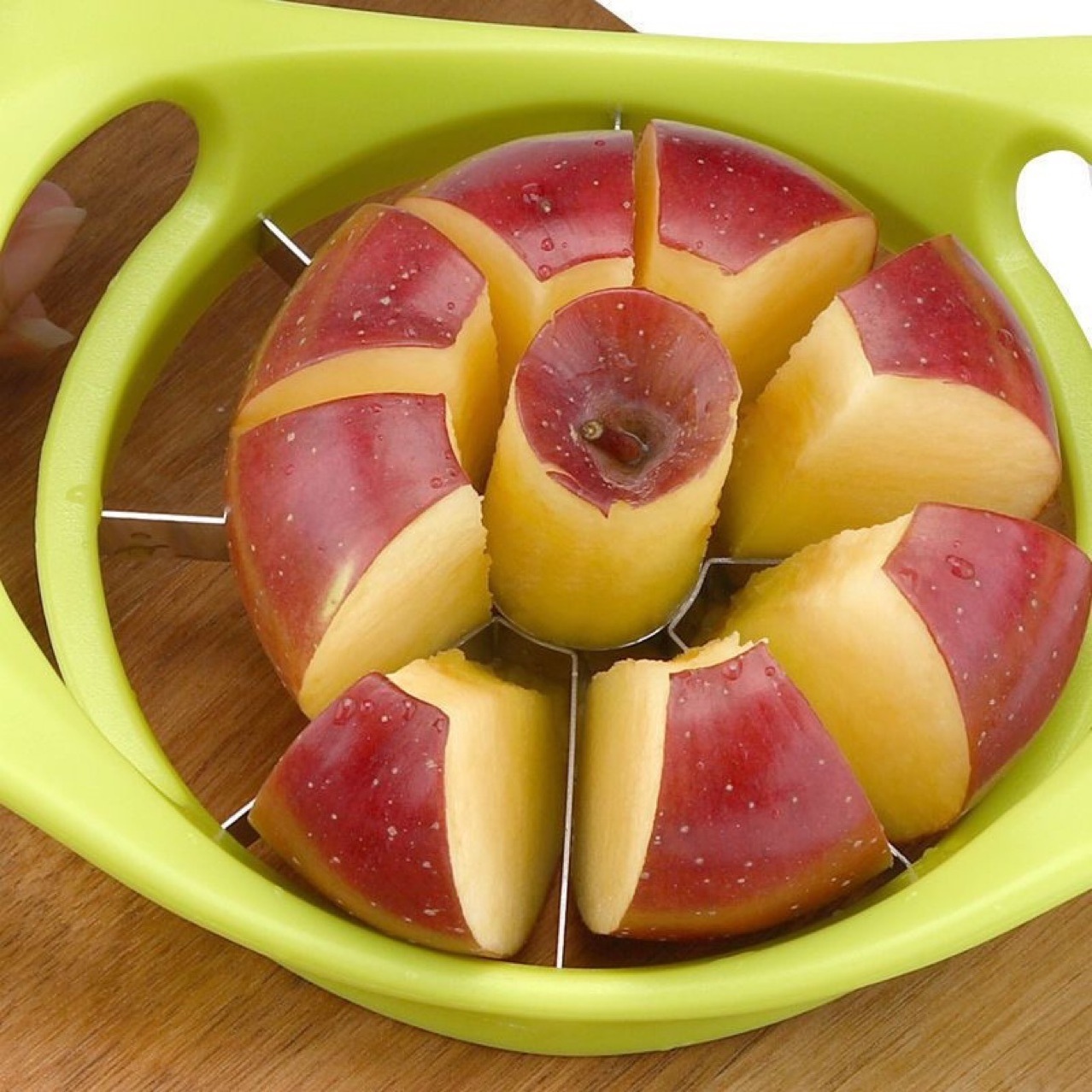 Kitchen Vegetable Tools Gadgets Plastic Soft Handle Apple Corer Cutter Slicer Knife