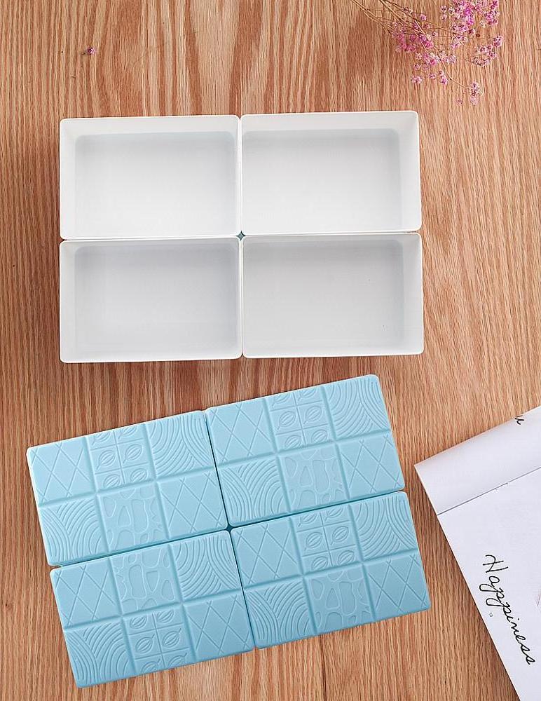 Creative rectangle plastic lazy candy plate wedding snack dish melon seeds dry fruit box