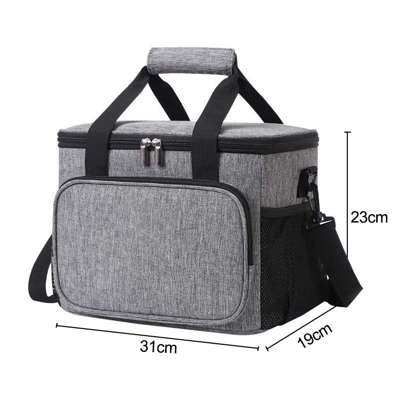 15L Portable Oxford Thermal Shoulder Strap Lunch Picnic Bag Outdoor Cooler Bags