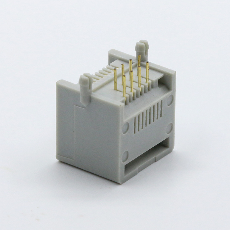 pcb jack rj45 male to female connector 8p8c modular connector