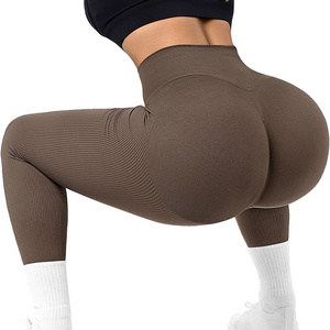 High Waist Youth Girls Hot Asian Yoga Pants Striped Butt Lifting Wholesale Plus Size Yoga Pants Women Yoga Pant Leggings