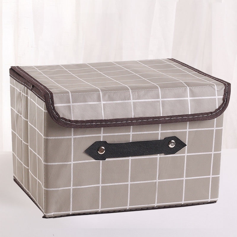 Wholesale Clothing storage box Fabric Folding Closet Organizer Household Wardrobe Toy Storage Box with Lid