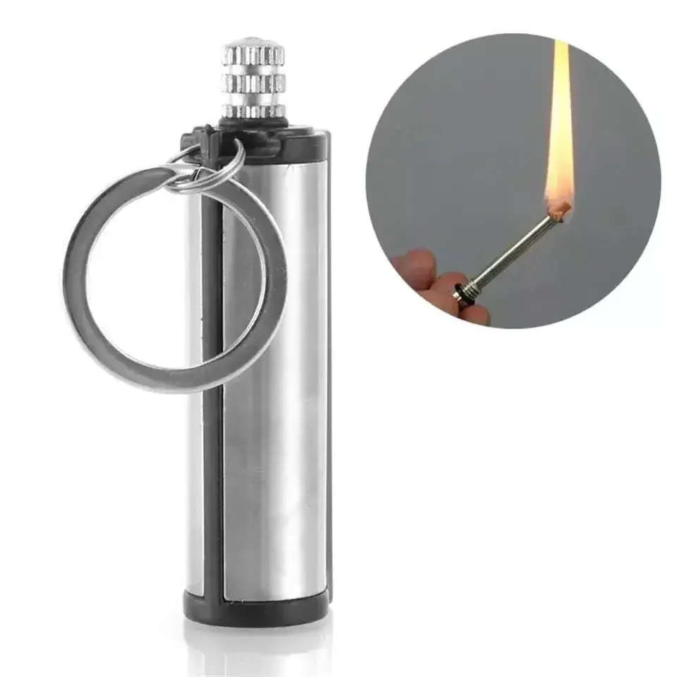 15000 Times Instant Emergency Fire Starter Flint Match Lighter Metal Outdoor Hiking Camping Safety Survival Tools