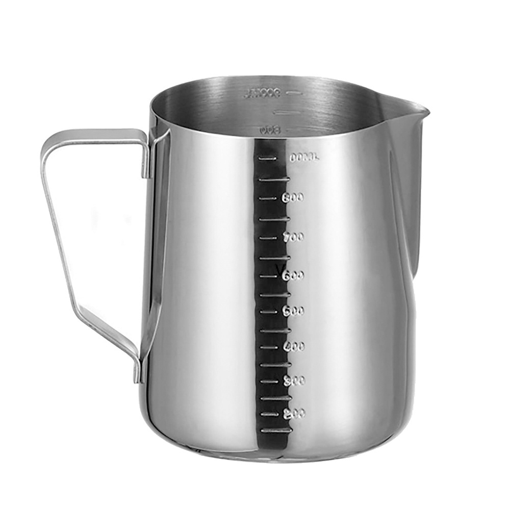 custom milk pitcher stainless steel 600ml milk frother frothing pitcher espresso coffee milk frothing pitcher