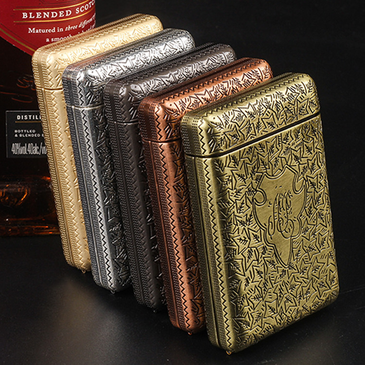 AP Classic 3 Open Way 14 or 20 Cigarettes High Quality Metal Portable Cigarette Box Popular Cigarette Case