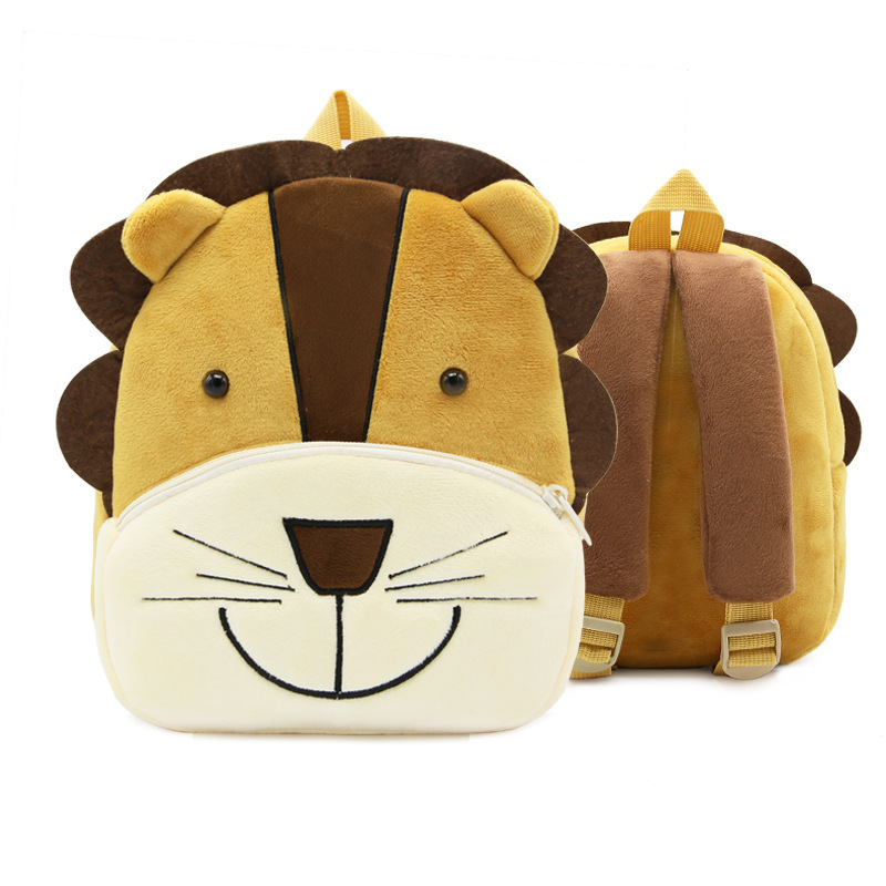 Mini mochila children's bag 2-4 years plush cartoon mochilas escolares 3d backpack mochilas de felpa